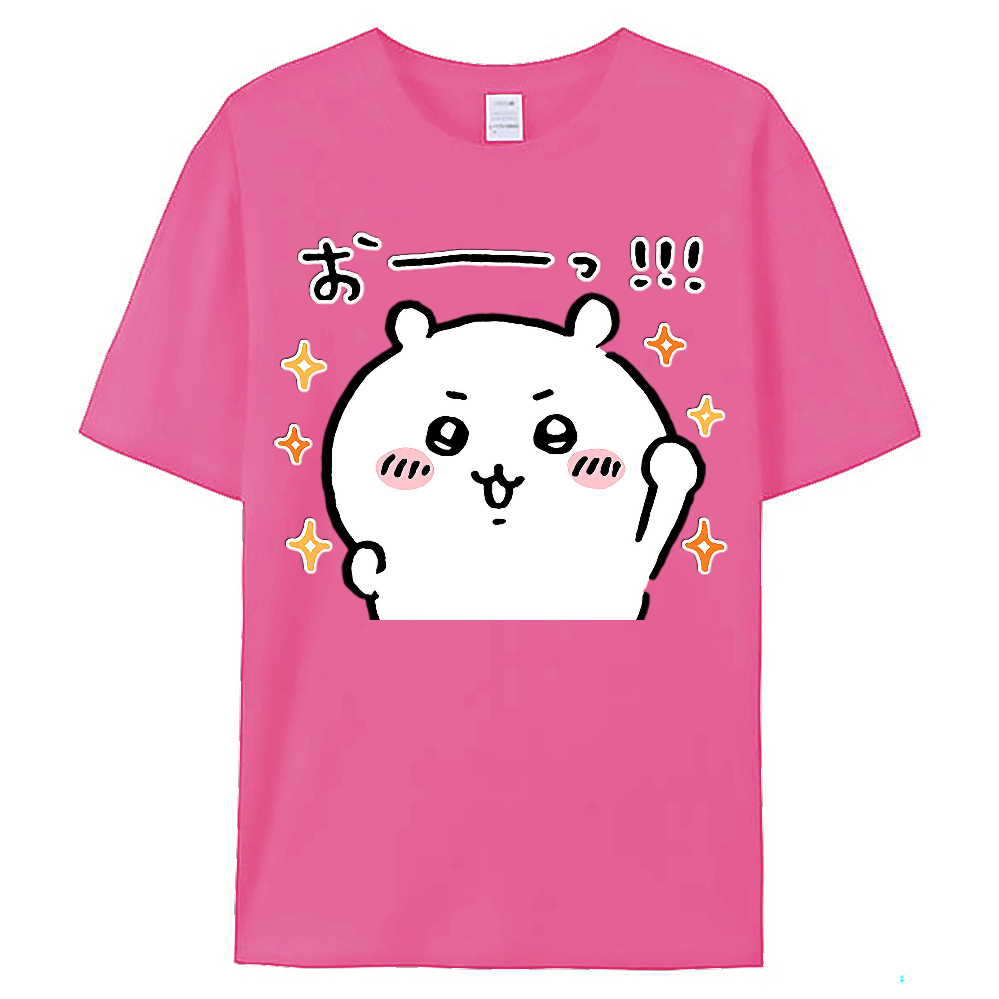 （画像用） ちいかわ ちいかわ Chii-kawa chiikawa レディースカジュアルプリントTシャツ（綿100％）